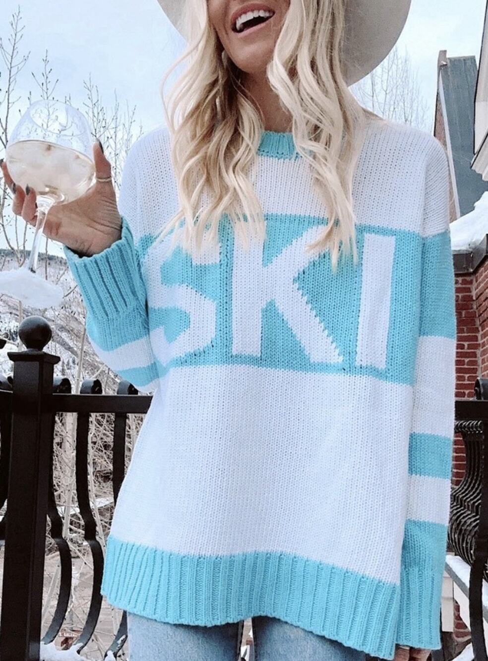 Show Me Your MuMu Ski Chunky Knit Sweater Vacation NWT Large aprés-ski